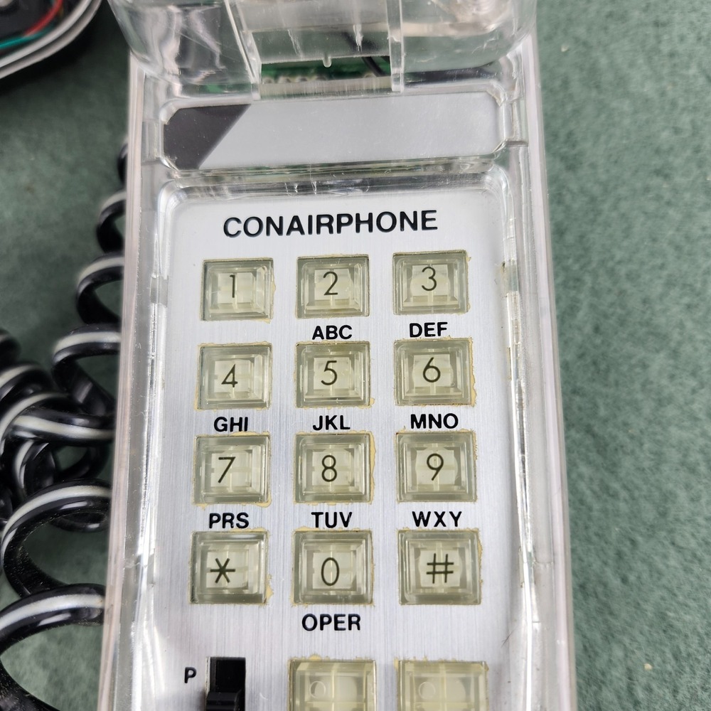Conair Transparent Phone Retro  90s Clear Model SW205 Chrome Brights - Picture 5 of 9